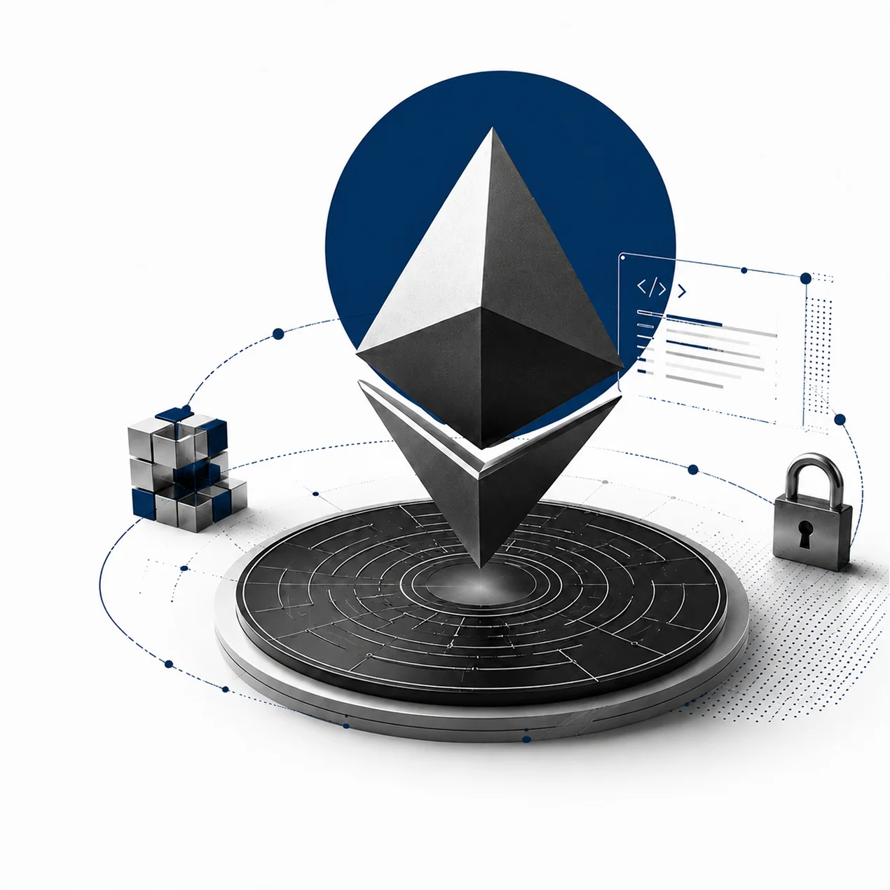Ethereum как символ темы криптовалюты и налогов